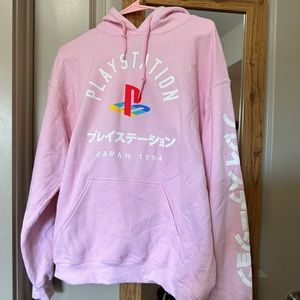 Pink PlayStation hoodie